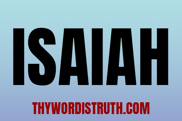 25 Lessons on Isaiah