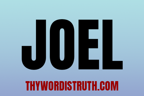 35 Lessons on Joel